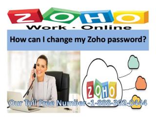How can I change my Zoho password.pdf