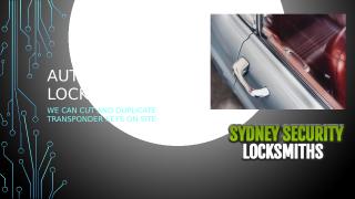 SydneySecurityLocksmiths-Lost Car Keys Sydney.pptx