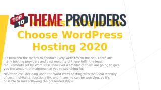 5 Modest Steps to Choose WordPress Hosting 2020.pptx
