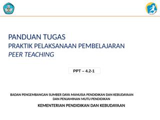 4.2.1 Panduan Tugas Praktik Pembelajaran melalui Peer Teaching.pptx