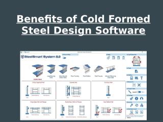 Benefits of Cold Formed Steel Design Software.pptx