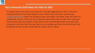 Top 5 Awesome Stuff Ideas for Kids for 2021.pptx