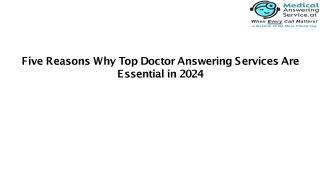 Five Reasons Why Top Doctor Answering Services Are Essential in 2024 - Télécharger - 4shared  - medical answering service